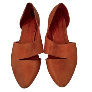 CHOCOLAT BLU Leather Pointed Toe D’Orsay Flats Size 6